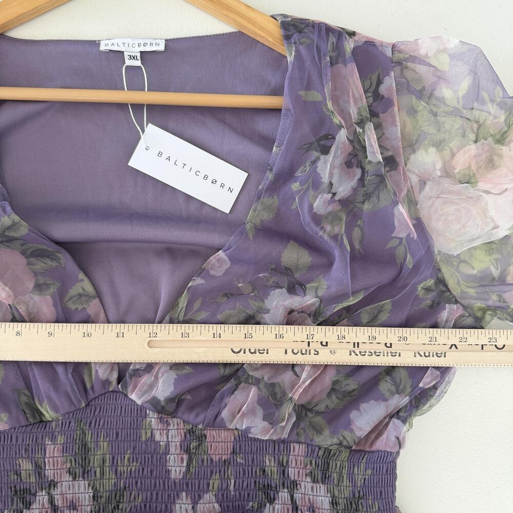 Baltic Born Dress 3XL Purple Layla‎ Tulle Floral Maxi Boho Romantic Ethereal - Picture 10 of 10